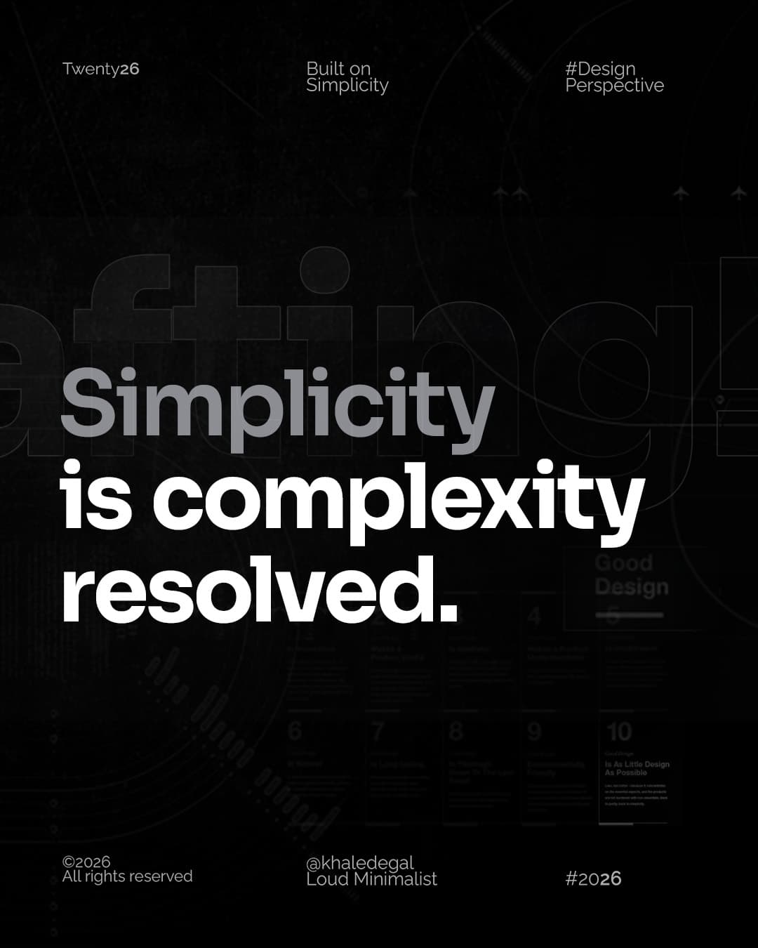 Simplicity is complexity!